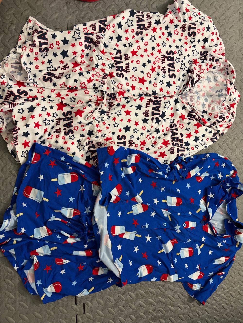 Walmart way to Celebrate patriotic pajama shorts set lot small